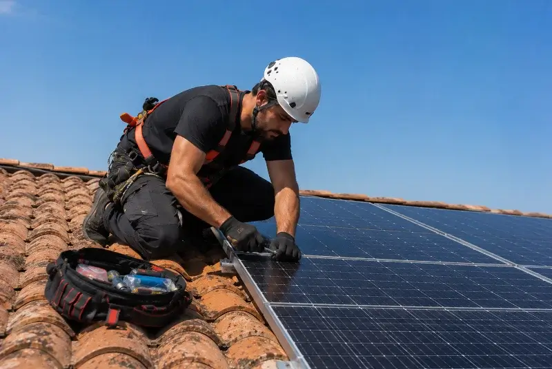 Maintenance et monitoring de panneaux solaires à Saint-Léger-les-Vignes