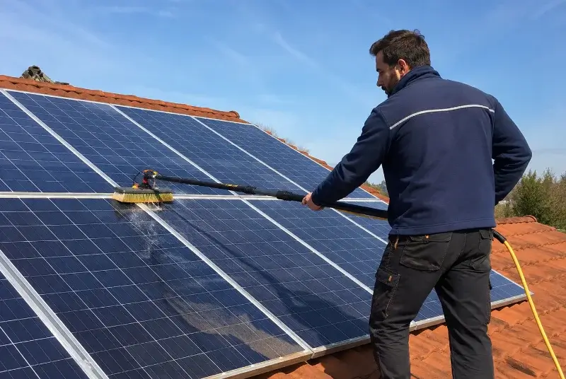 Nettoyage et entretien de panneaux solaires à Saint-Léger-les-Vignes