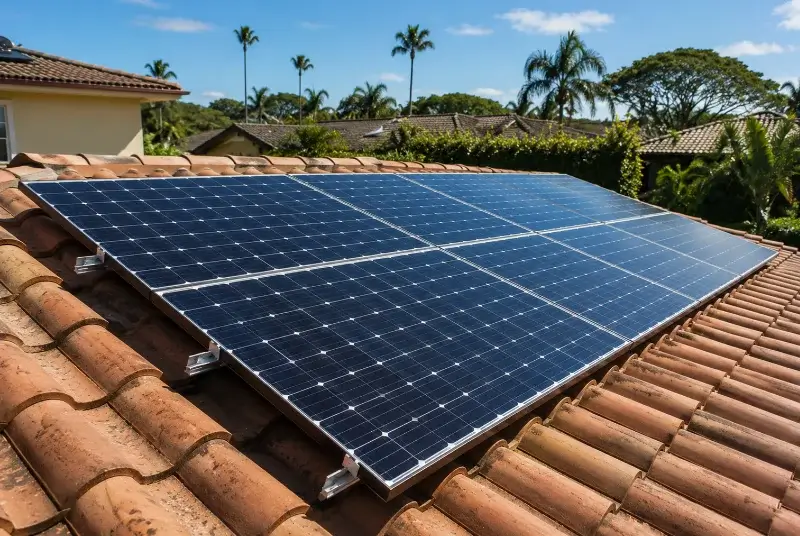 Installation de panneaux solaires à Saint-Léger-les-Vignes